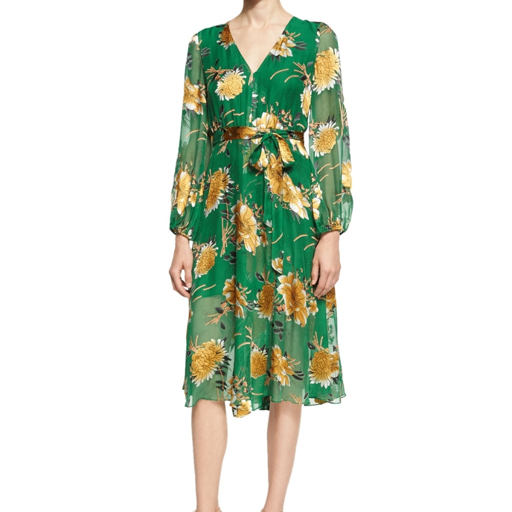 Coco Plunging V-Neck Midi Dress